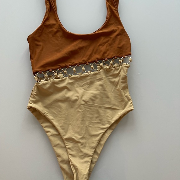 *Never Worn* One Piece w Gold Hardware - Picture 2 of 3